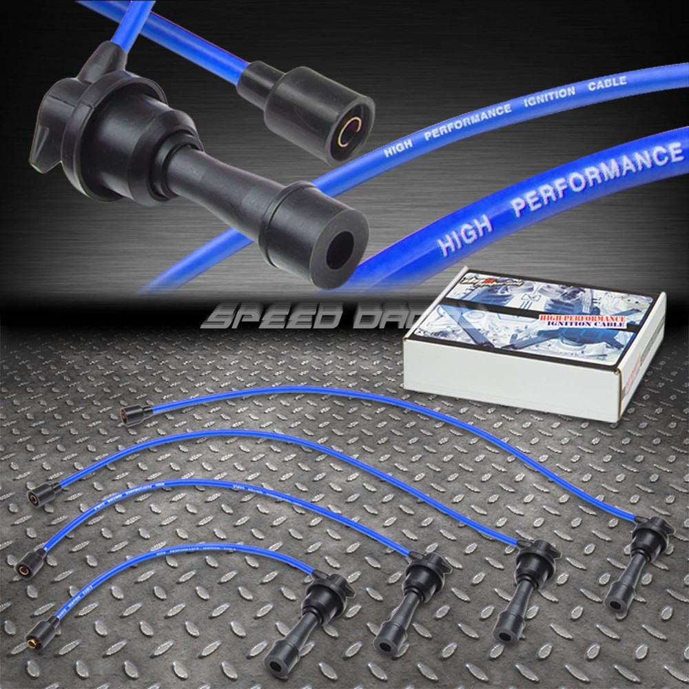 8MM SPIRAL CORE SPARK PLUG IGNITION WIRE CABLE FOR 90-94 ECLIPSE/TALON/LASER