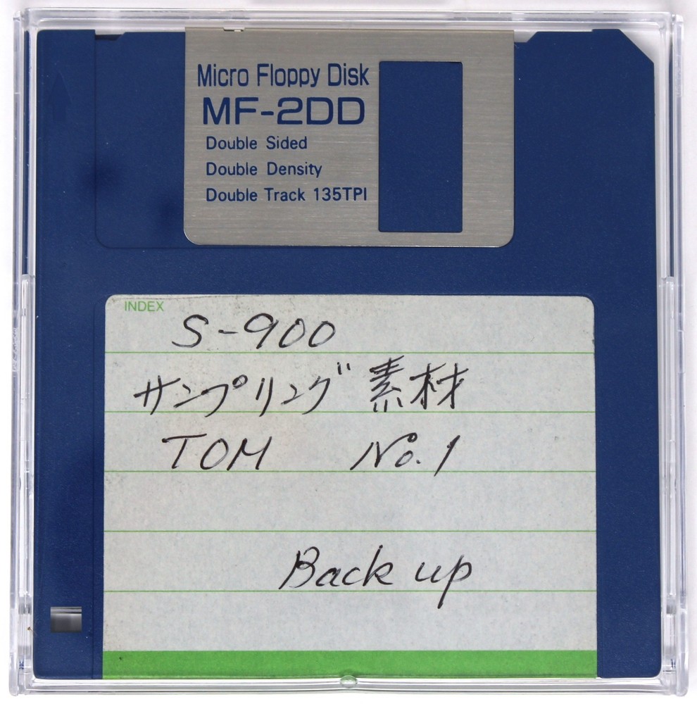 S-900 サンプリング素材 Tom No.1 Backup Akai S900 Format Floppy Disk
