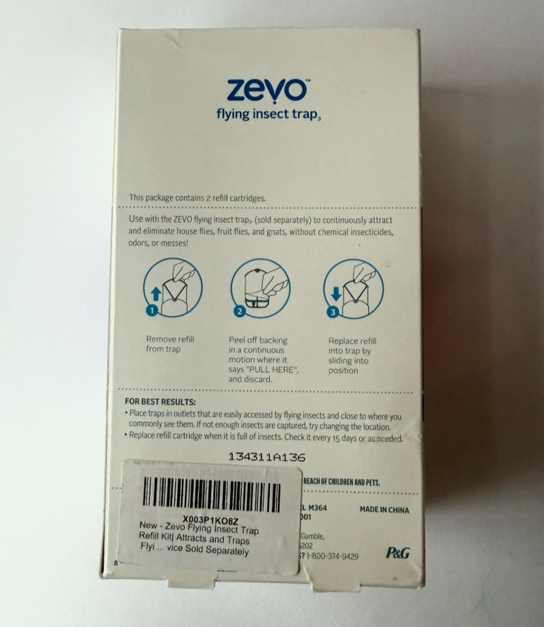 Zevo - Flying Insect Trap - Refill Kit 2 Pack - NEW!