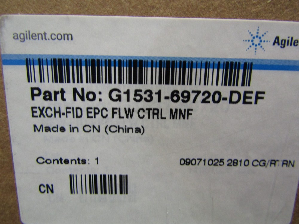 Agilent Technologies G1531-69720 FID EPC Flow Control Manifold Module