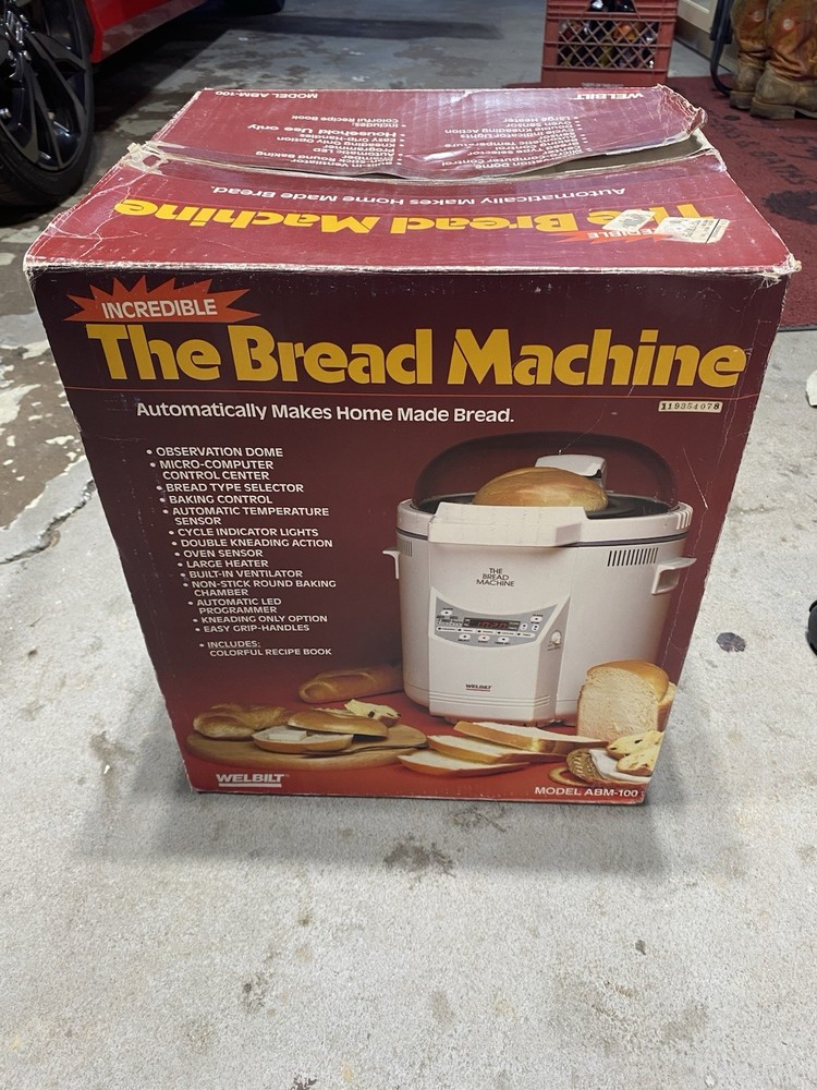 Wel-Bilt ABM-100 Bread Machine White Observation Dome Micro-Computer Control