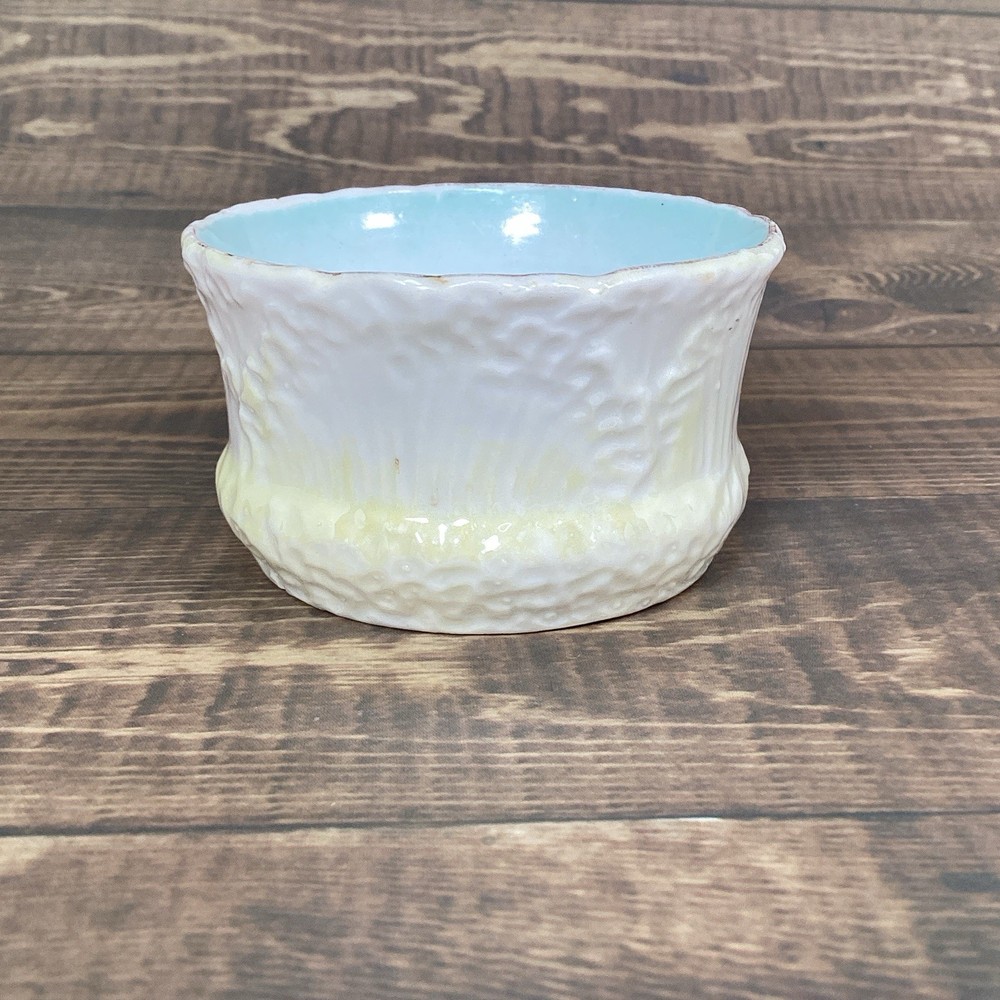 Antique Pair Open Master Salt Cellar, Salt Dip