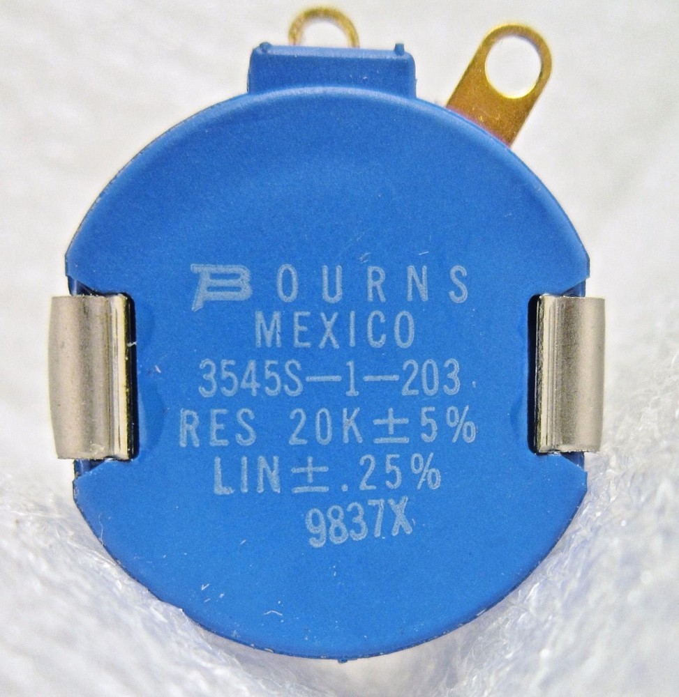 3545S-1-203 BOURNS PRECISION POTENTIOMETER VARIABLE RESISTOR with HARDWARE