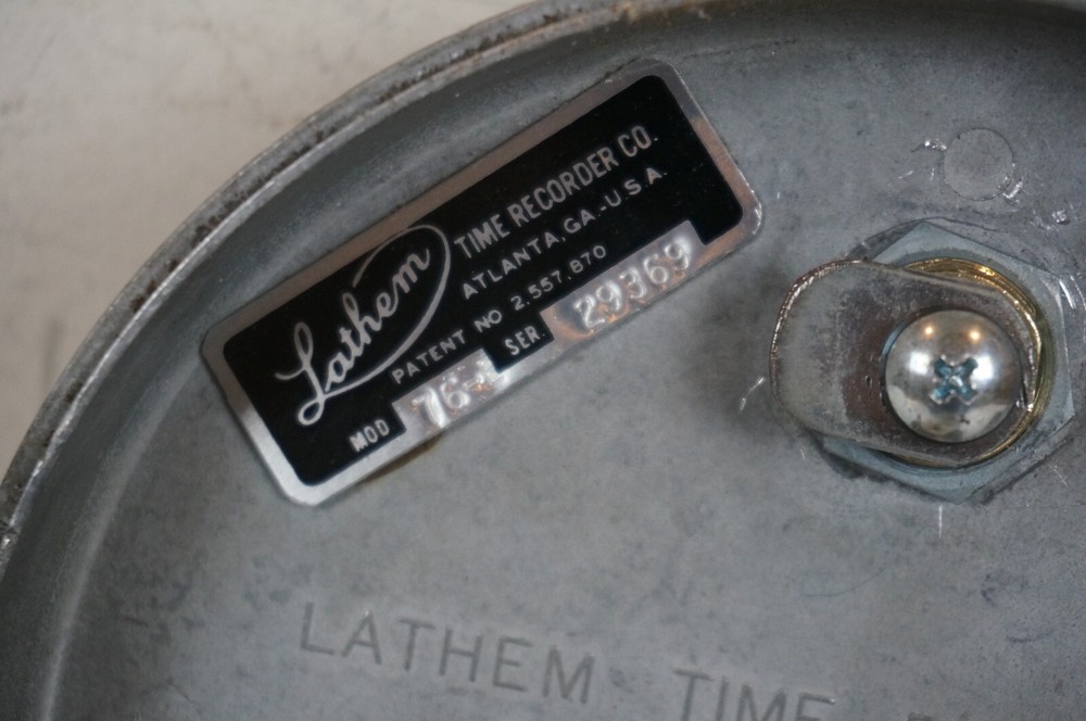 Lathem Model 76-E Electronic Watchman's Time Recorder Security Guard Clock