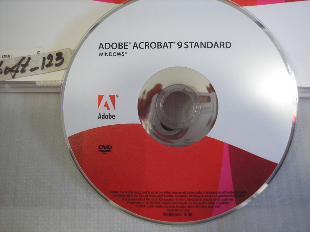 Adobe Acrobat 9 Standard for Windows PC Liceensed for 2 PCs =RETAIL BOX=