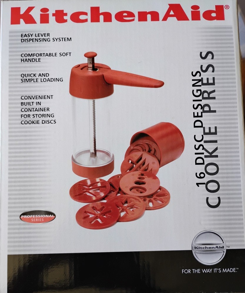 Kitchenaid Cookie Press 16 Disk Designs