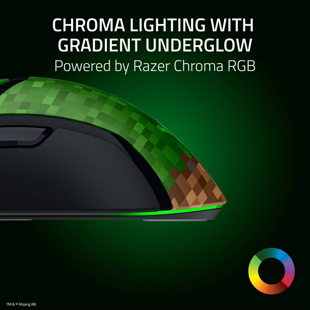 Razer Cobra Customizable Gaming Mouse - Minecraft Edition: Wired Precision