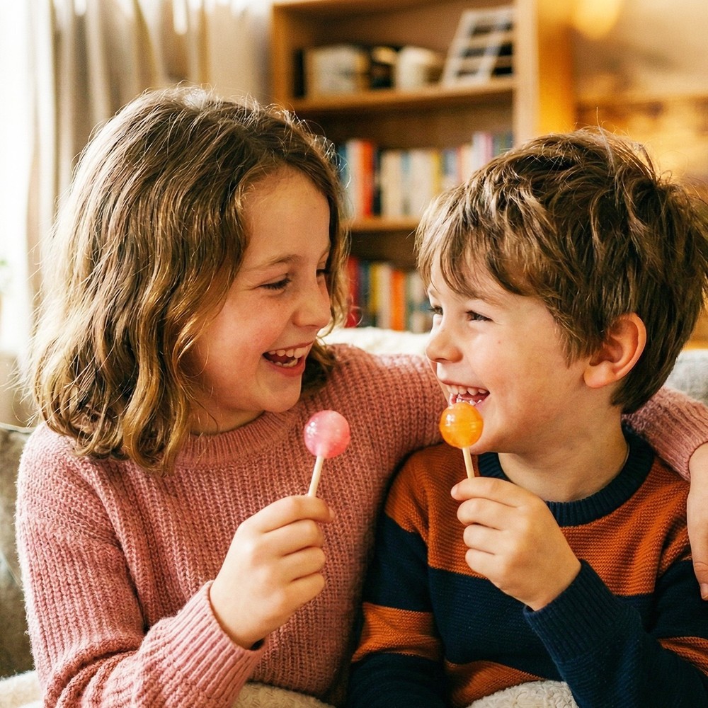 Assorted Fruit Lollipops, 120 Count Individually Wrapped Candy Tub