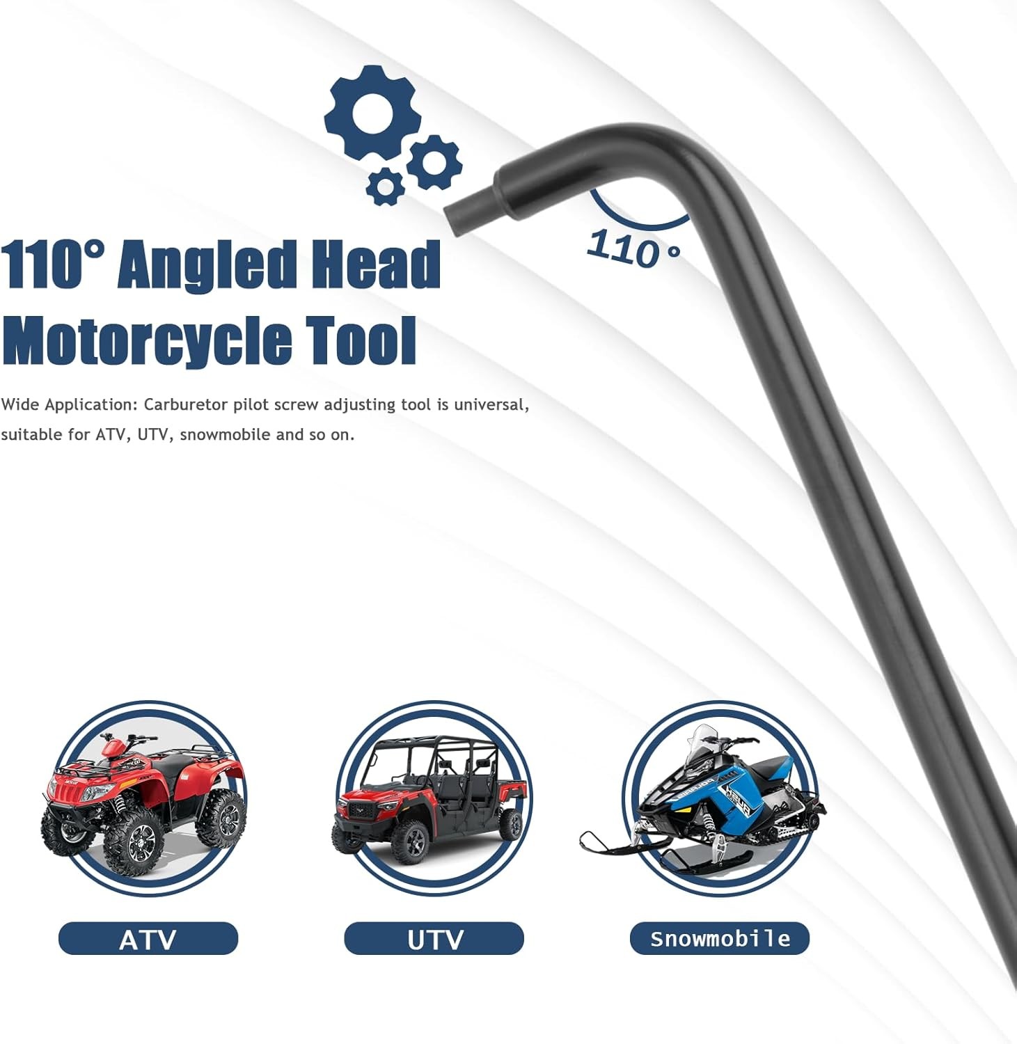 16.34in 110 Degree Carburetor Pilot Screw Adjusting Tool