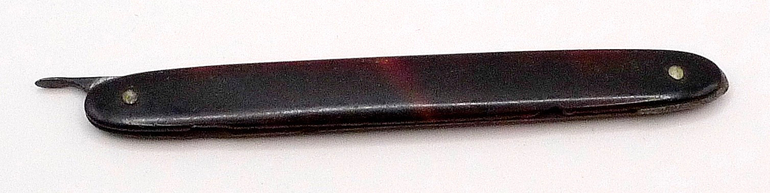 Civil War Era Tiemann Medic Surgical Scalpel Razor Tortoiseshell Handle