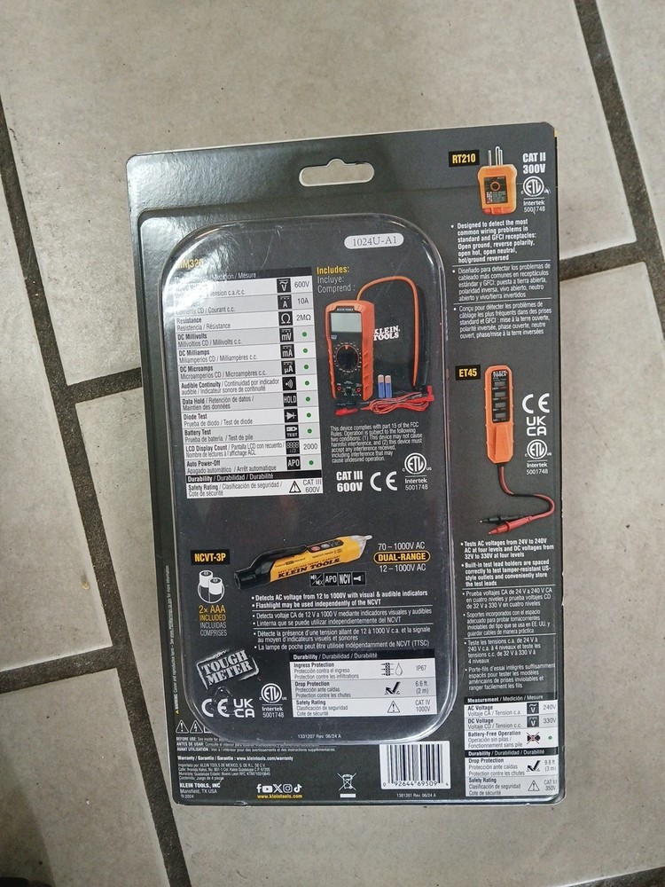 Klein Tools MM320VP Multimeter Electrical Test Kit