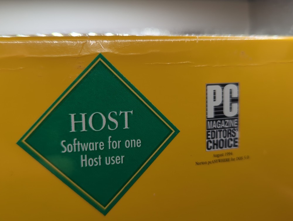 Symantec Norton PC Anywhere Version 5.0 Remote Computing & Communications DOS