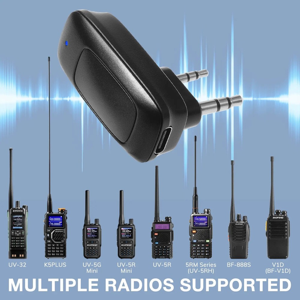 Baofeng BT-A1D Wireless Programming Adapter, BT APP Radio Programmer, Fast Chann