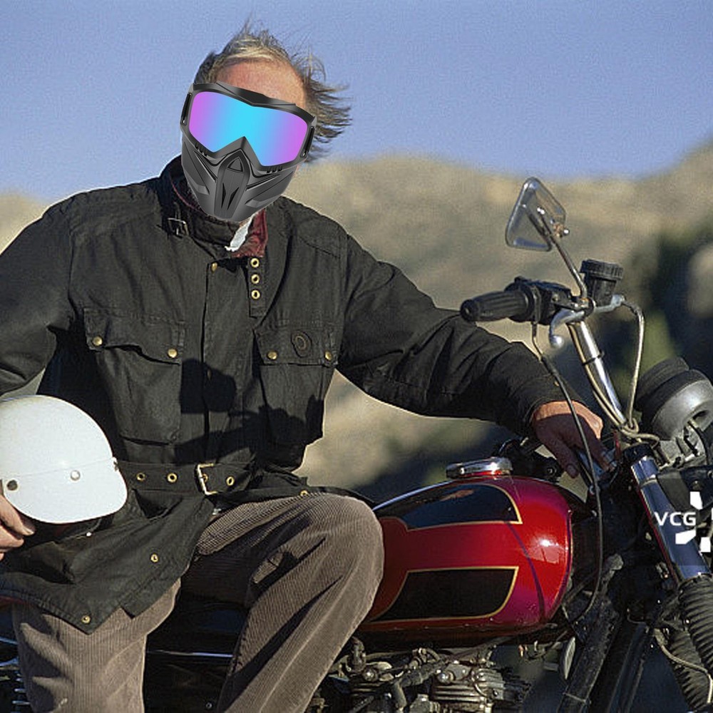 Goggles With Face Cover Riding Goggles Adjustable Motorcycle Goggles