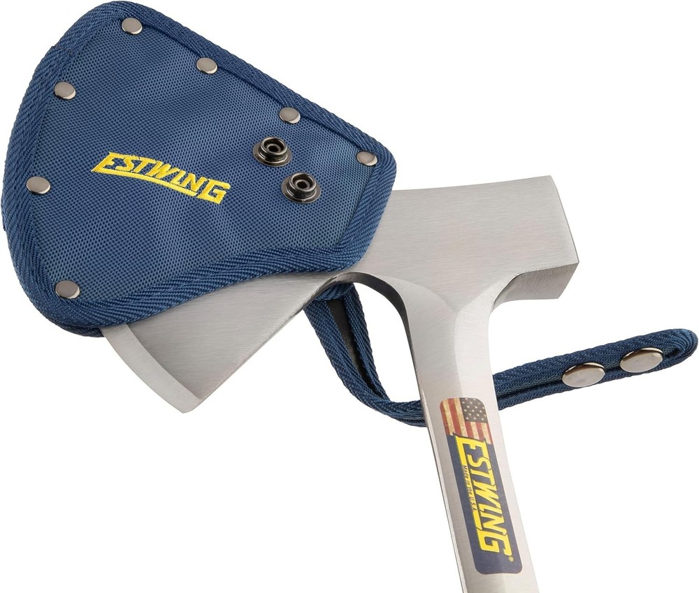 Camper's Axe Sheath in Blue - Durable Ballistic Nylon for E44A & E45A