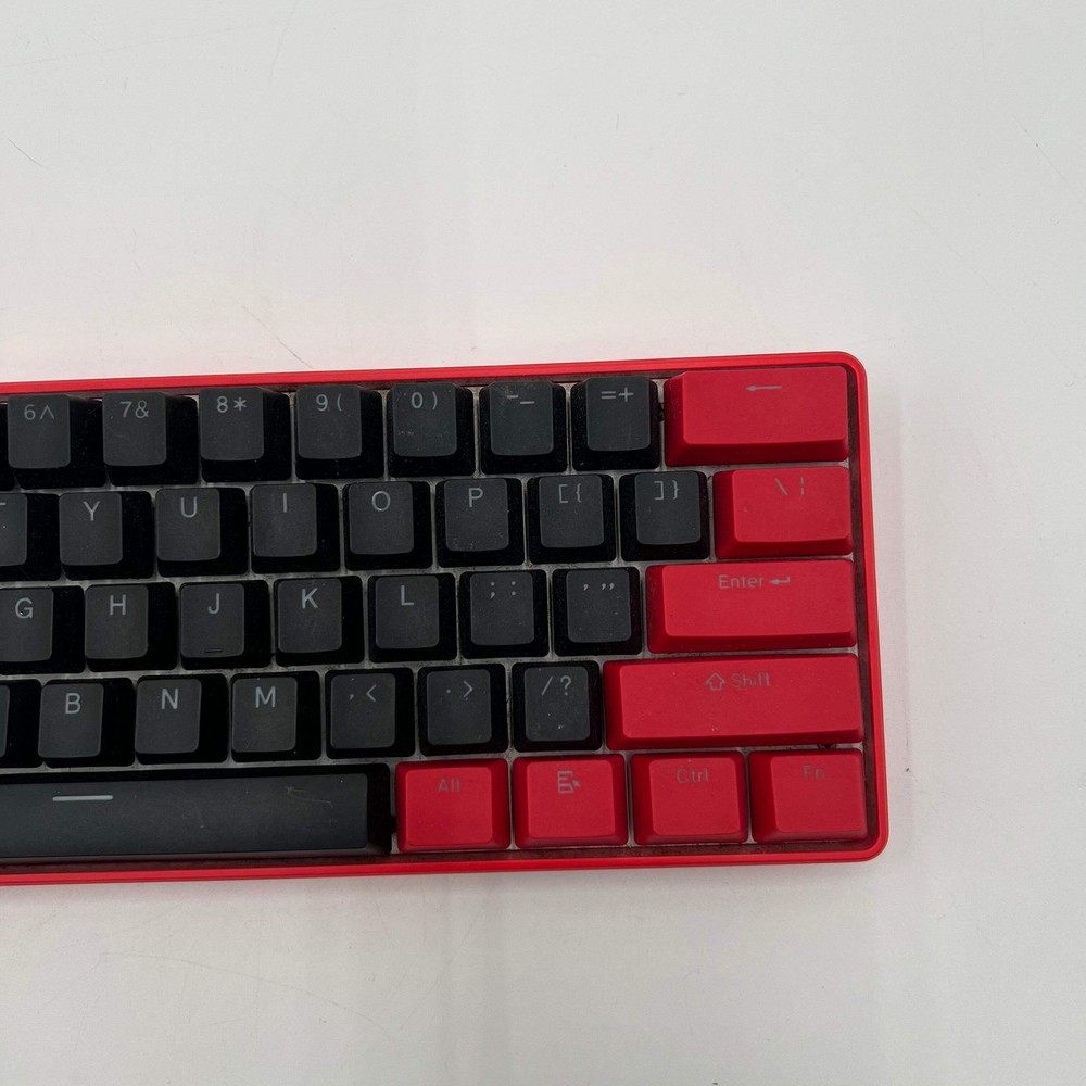 Matrix Clix Keyboard Red Used Working Condition w/ Redragon S101-3 Mouse