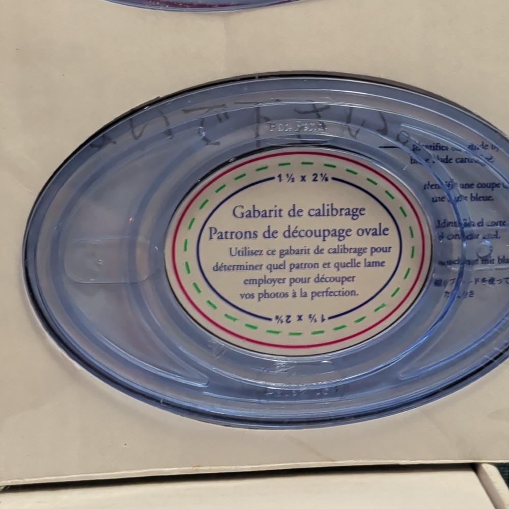 Creative Memories Custom Cutting System 4 Oval Patterns A33 Template Set SEALED