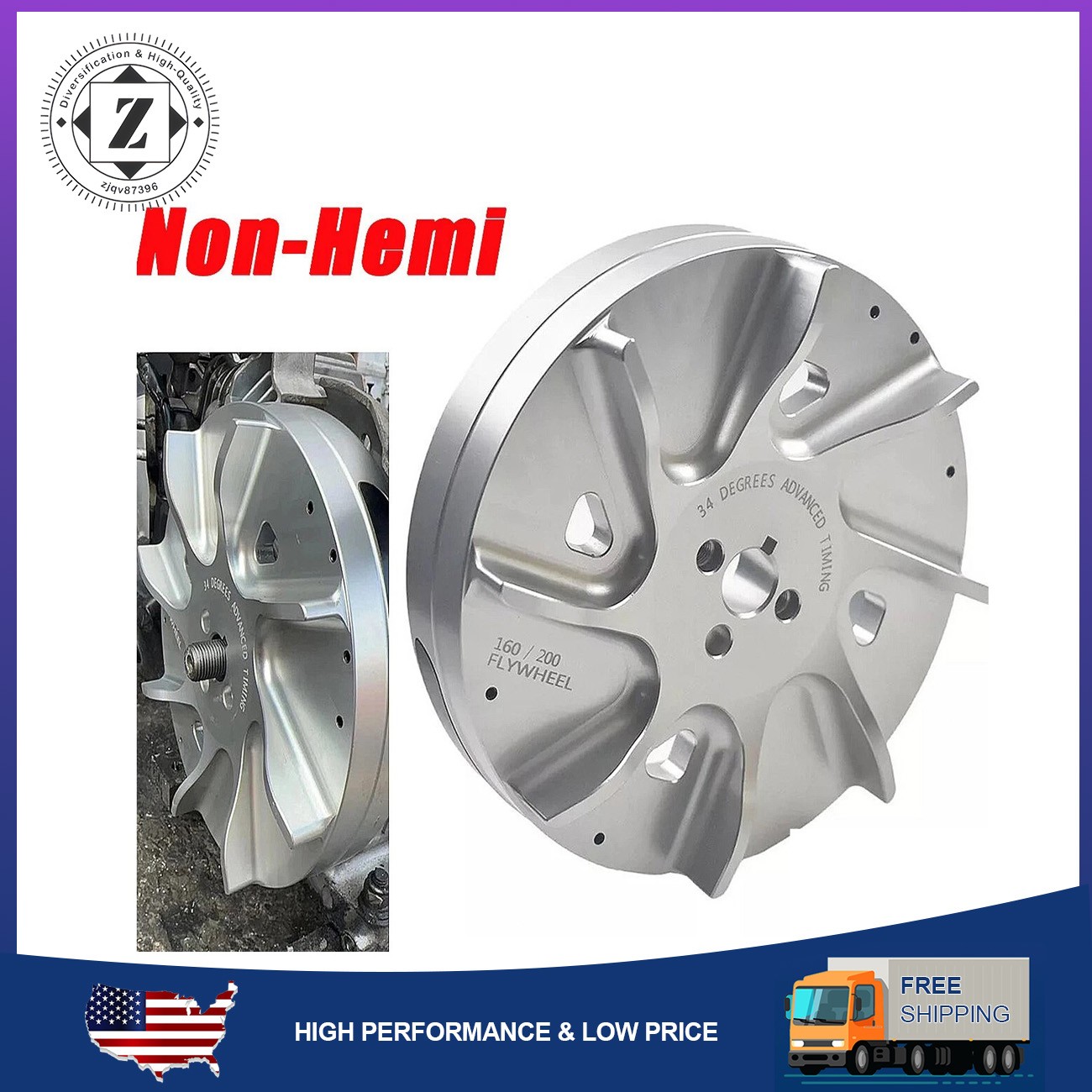 Slipstream Billet Flywheel Lightweight For Predator 196cc 212cc Non Hemi Engine