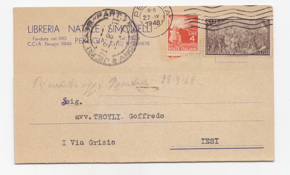 R870-Risorgimento-8£ + 4£ Democratica On Paper.