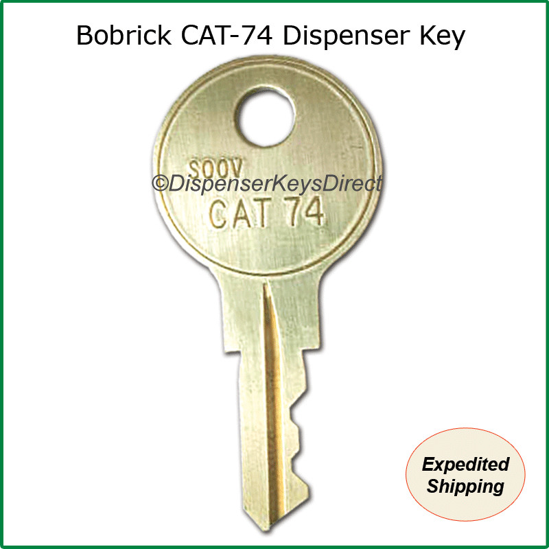 BOBRICK DISPENSER KEY - Cat 74 Key
