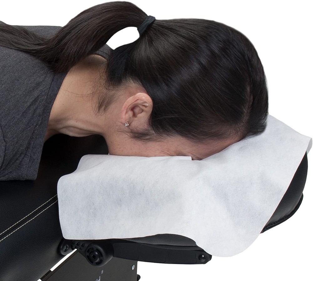 100 Massage Table Disposable Face Cradle Headrest Cover Sheets NEW