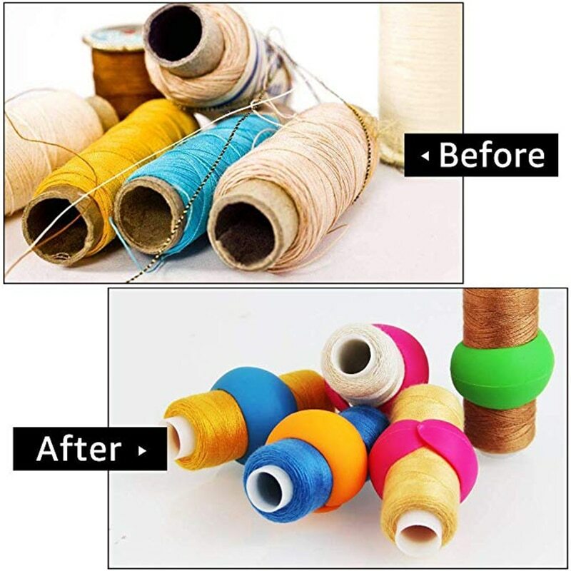 20Pcs Thread Spool Huggers Bobbin Clamps Holders Keep Thread Spools