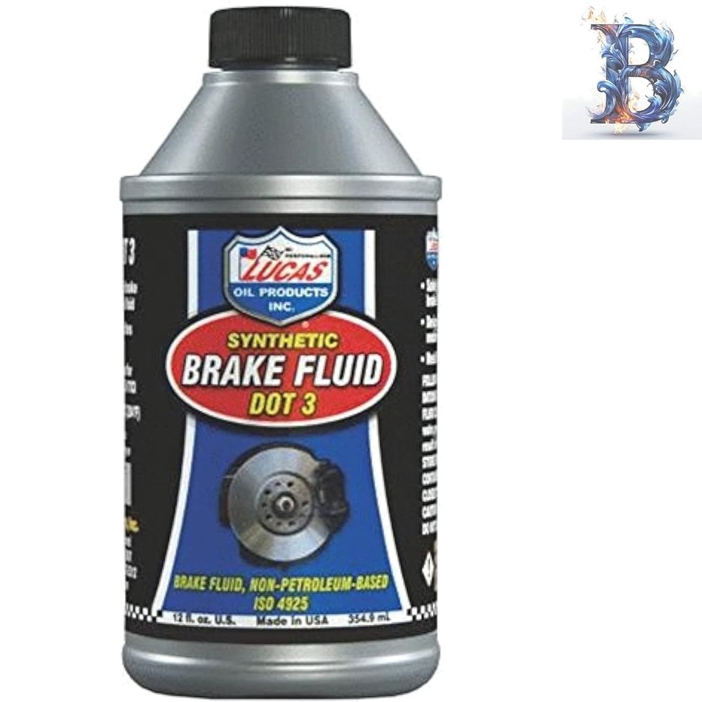 Durable 12 Oz DOT 3 Brake Fluid - Ensure Optimal Performance Under Pressure