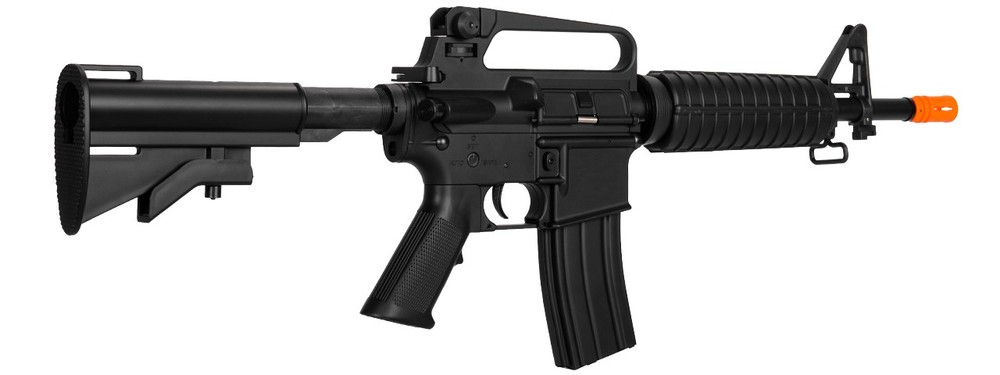 Lancer Tactical LT-01C CAR-15 Commando Airsoft Gun (Black)