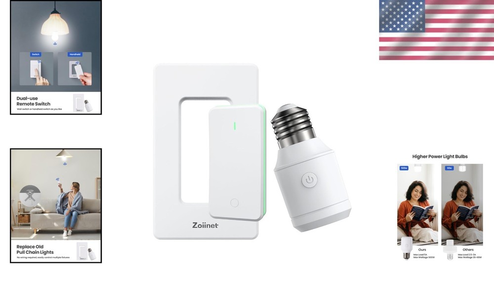 Wireless Light Switch for Pull Chain Lighting