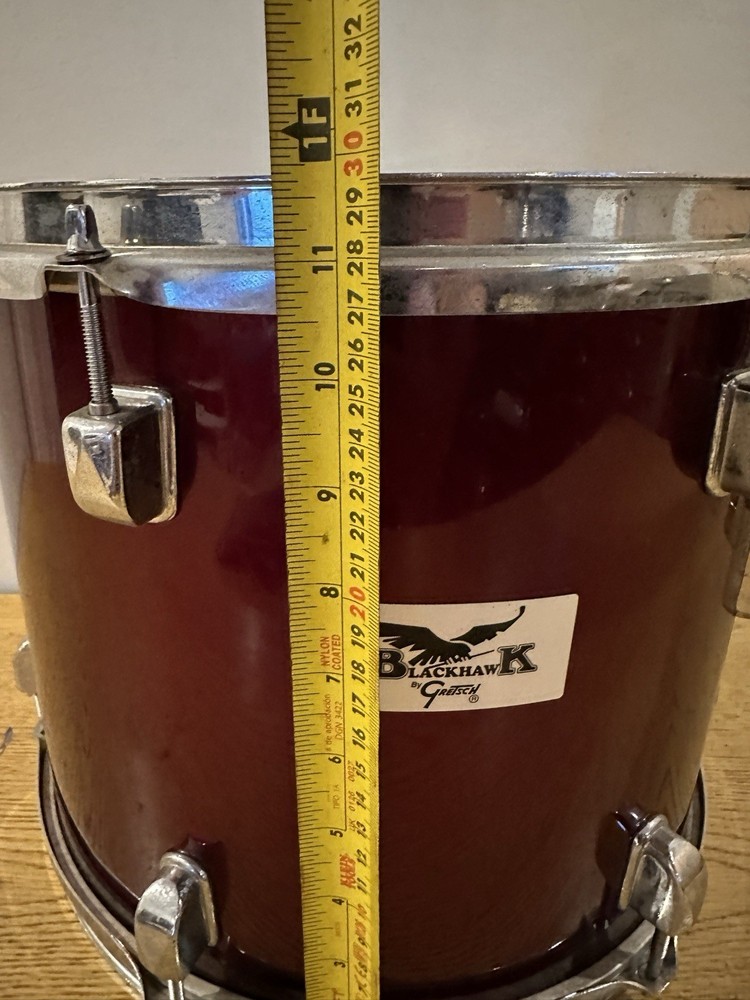 Blackhawk by Gretsch Maple 12 X 9 Rack Tom Drum - Dark Cherry Lacquer