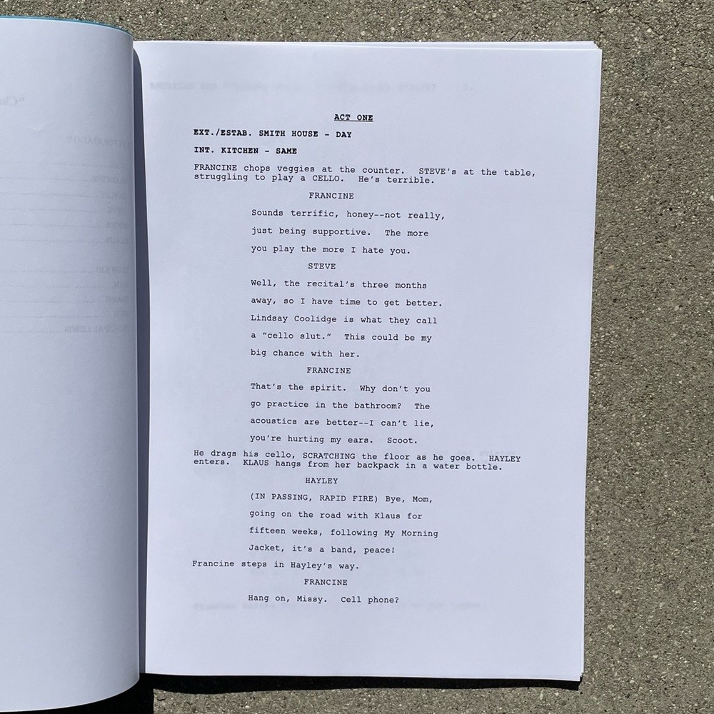 American Dad Original 2007 Production Used Table Draft Script Choosey Wives..