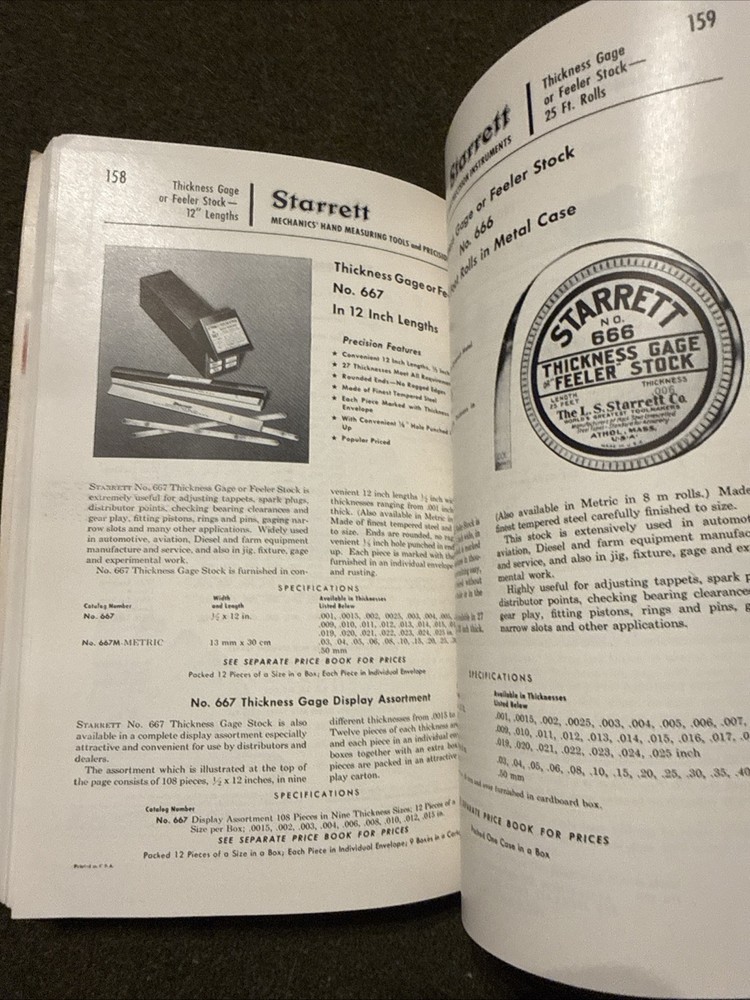 Starrett Catalog 75th Anniversary 🇺🇸