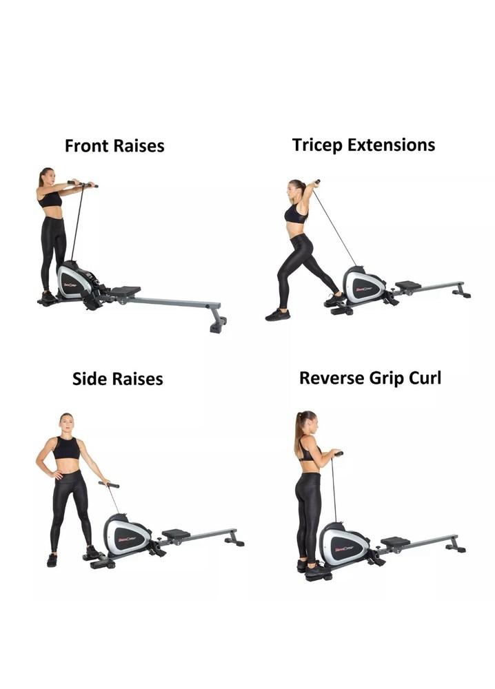 Fitness Reality Magnetic Rowing Machine with Bluetooth Workout Tracking Built...