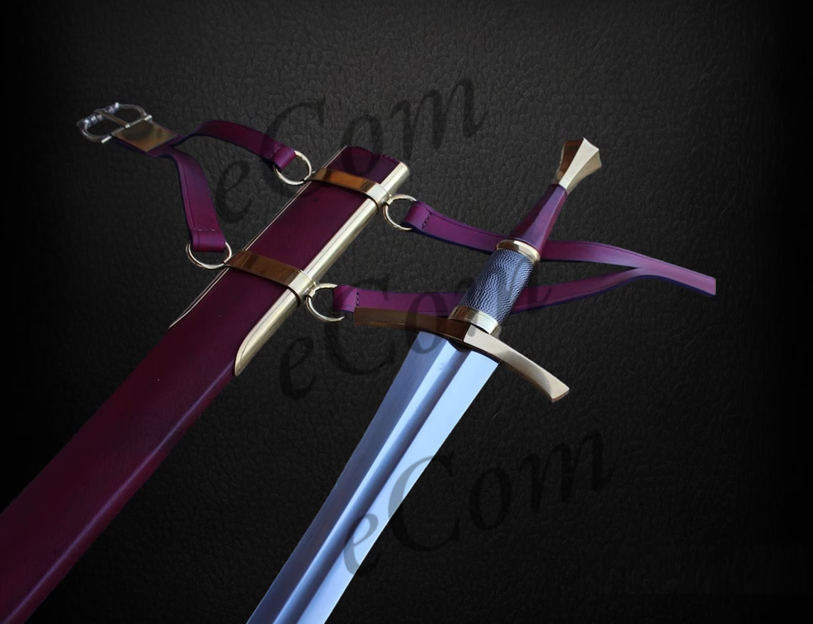 Hand Forged High Carbon Steel Viking Sword Sharp / Battle Ready Long Sword