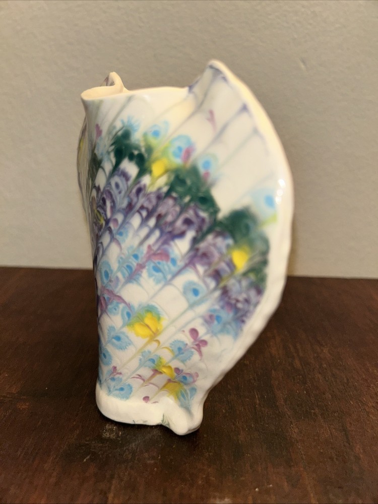 Studio Pottery Abstract Vase Ceramic Signed Lucinda