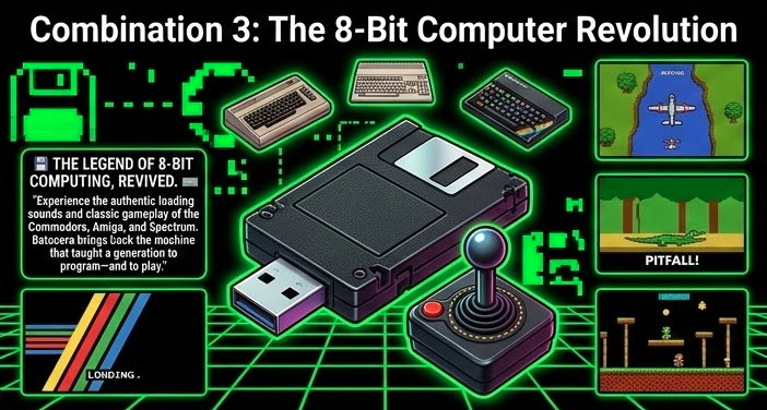 Batocera Retro Gaming USB Drive – Plug & Play for Old and New Pc