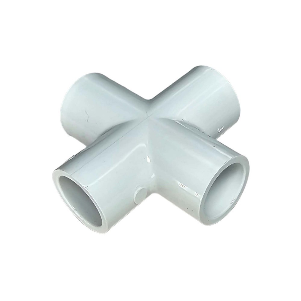 10 Pack PVC Slip Cross 1/2"