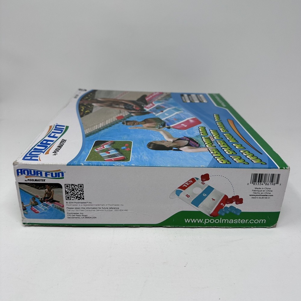 Aqua Fun Poolmaster Inflatable Splash Point Game Swimming Pool Cornhole Toy