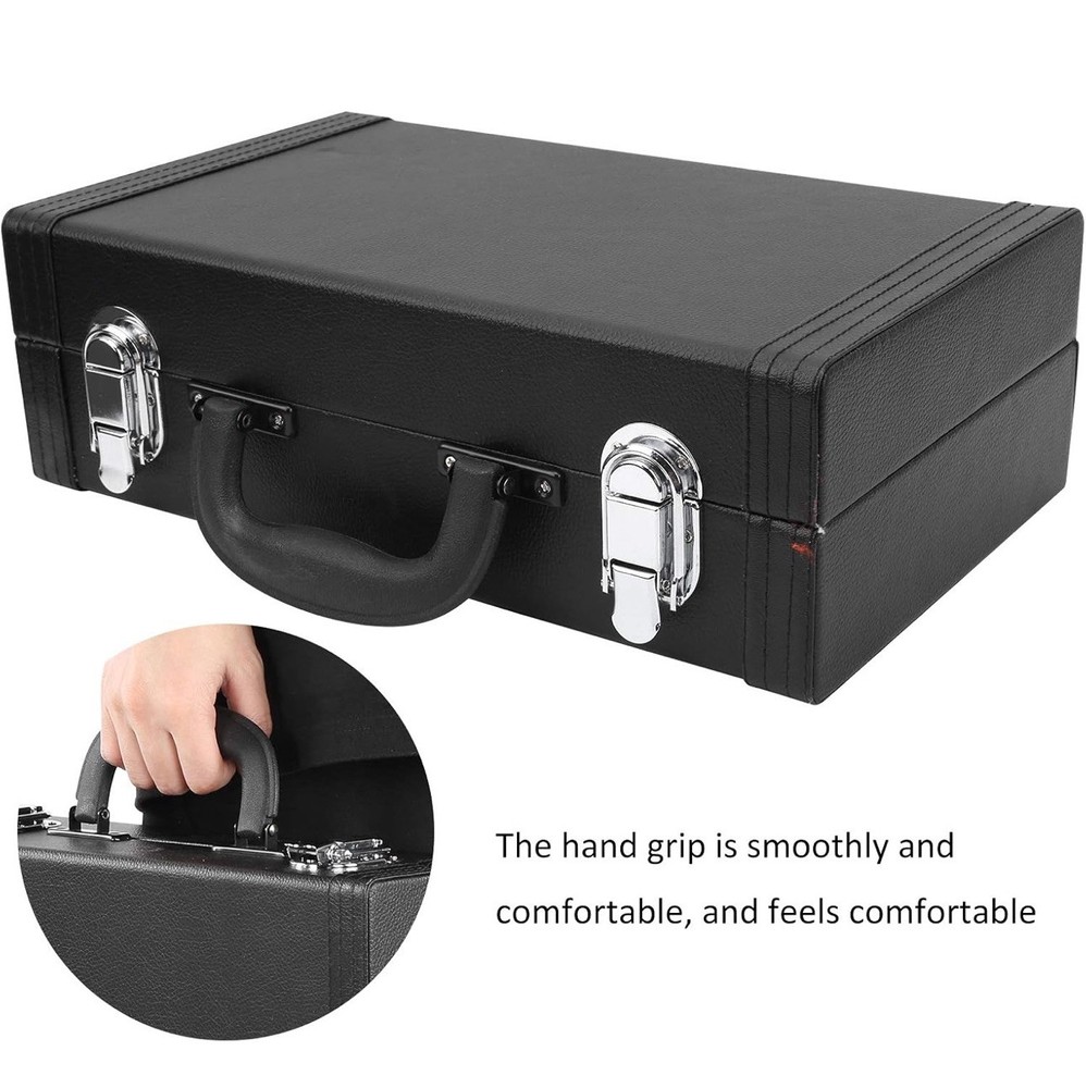 Hard Shell Clarinet Case with Special Shockproof Comfortable Grip, Black- NEW