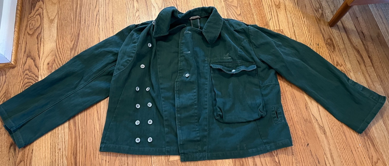 WWII German Heer Panzer Summer Wrap Large/XL Green Cotton Twill Reproduction?