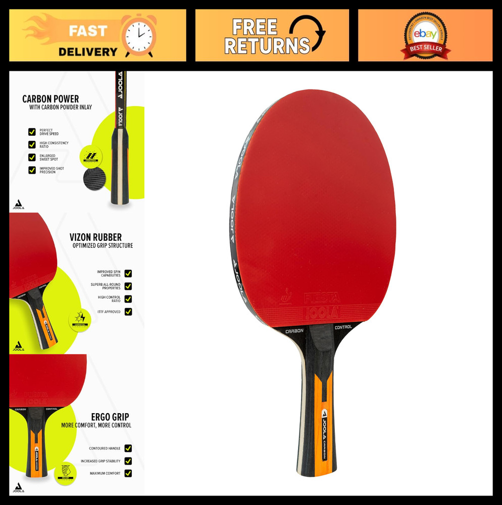 High-Performance Table Tennis Paddle - Ergonomic Grip, Vibration Control, ITTF A