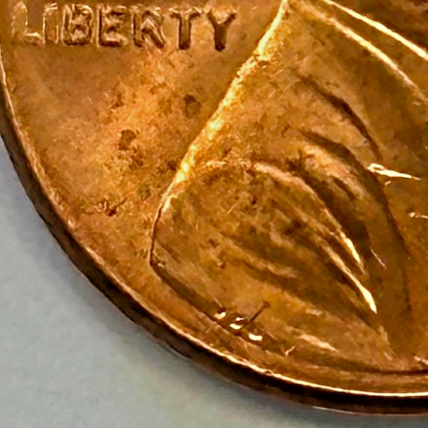 MINT ERROR - 2023-P "EXTRA V" LINCOLN SHIELD CENT (NICE COIN) (RED, HIGH GRADE)