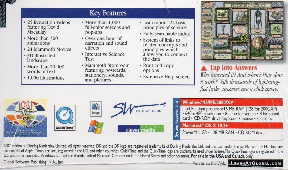DK INTERACTIVE VINTAGE SOFTWARE - THE WAY THINGS WORK 3.2 - PC CD - NEW SEALED