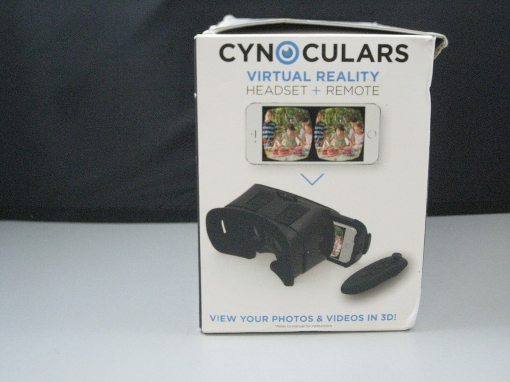Cynoculars Virtual Reality Headset and Wireless Remote New