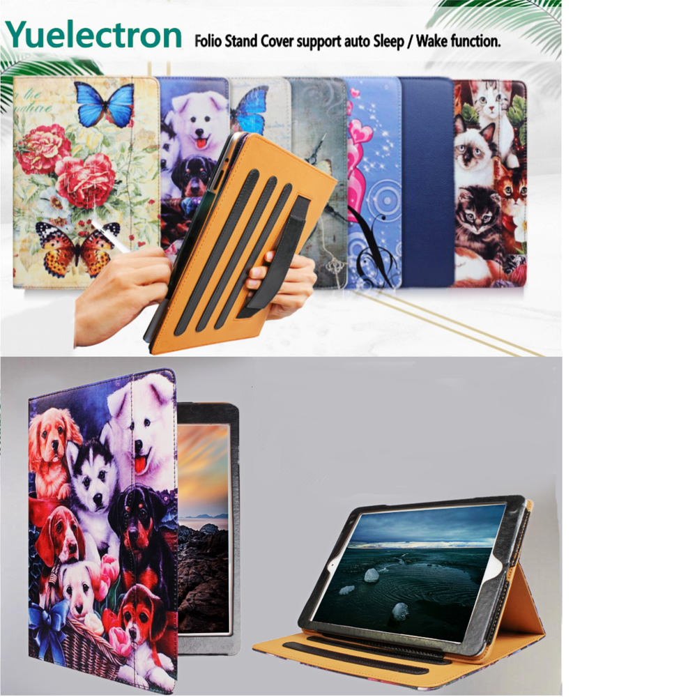 iPad 6th 5th Air 1/2 Generation case ipad 4th gen case hand strap Sleep/Wake