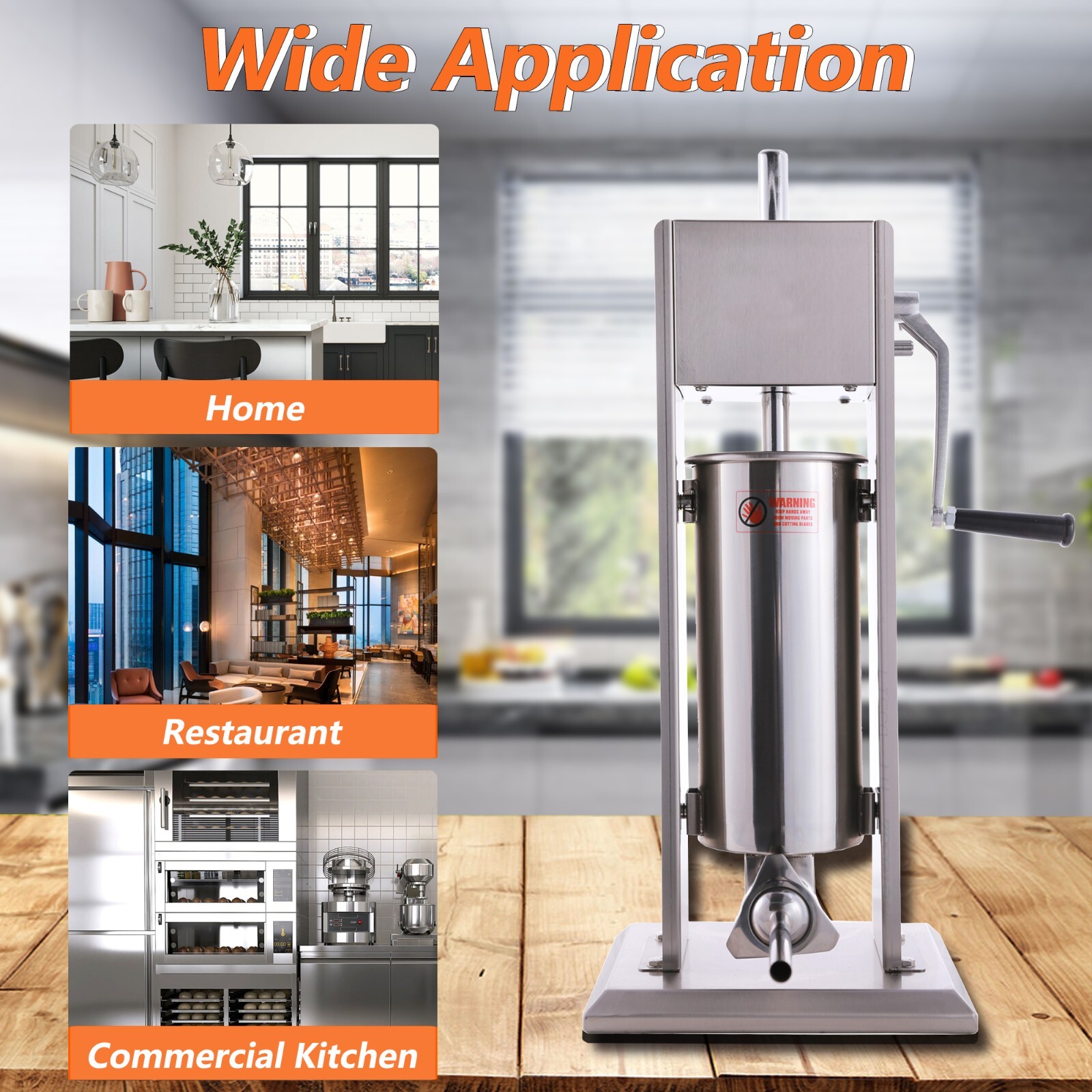 New Hakka Sausage Stuffer Meat Filler Machine 3L 5L 7L with Spanish Churro Maker