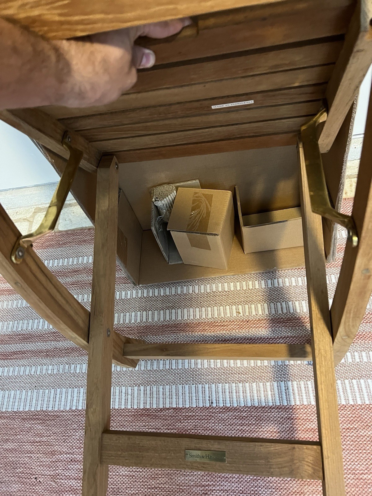 Smith & Hawken Teak Coventry 2009 Outdoor Folding Chair Patio Quality Sturdy New