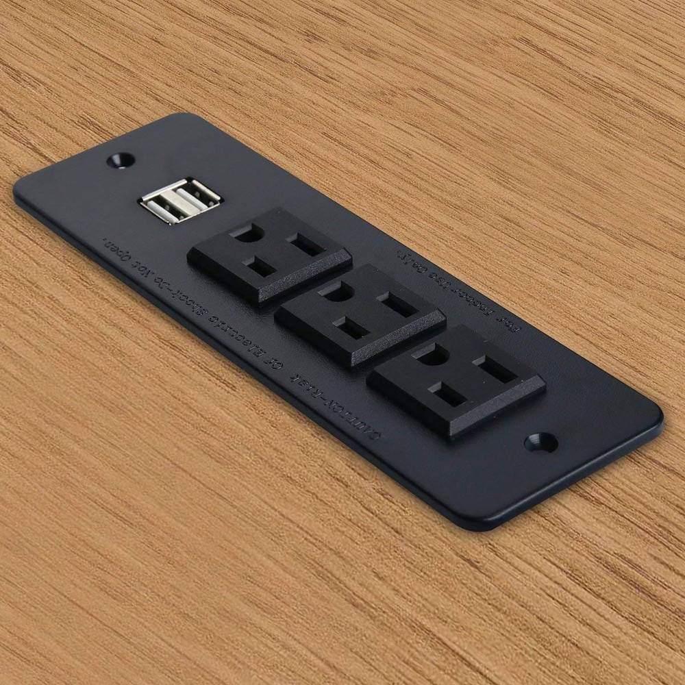 Recessed USB Hub C Mountable USB C Power Strip Outlets