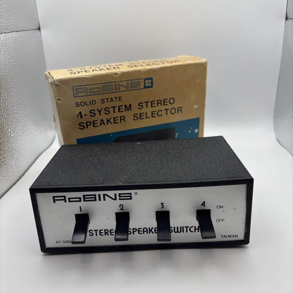 Vintage Robins 47-500 Solid State 4-System Stereo Speaker Selector Switch READ