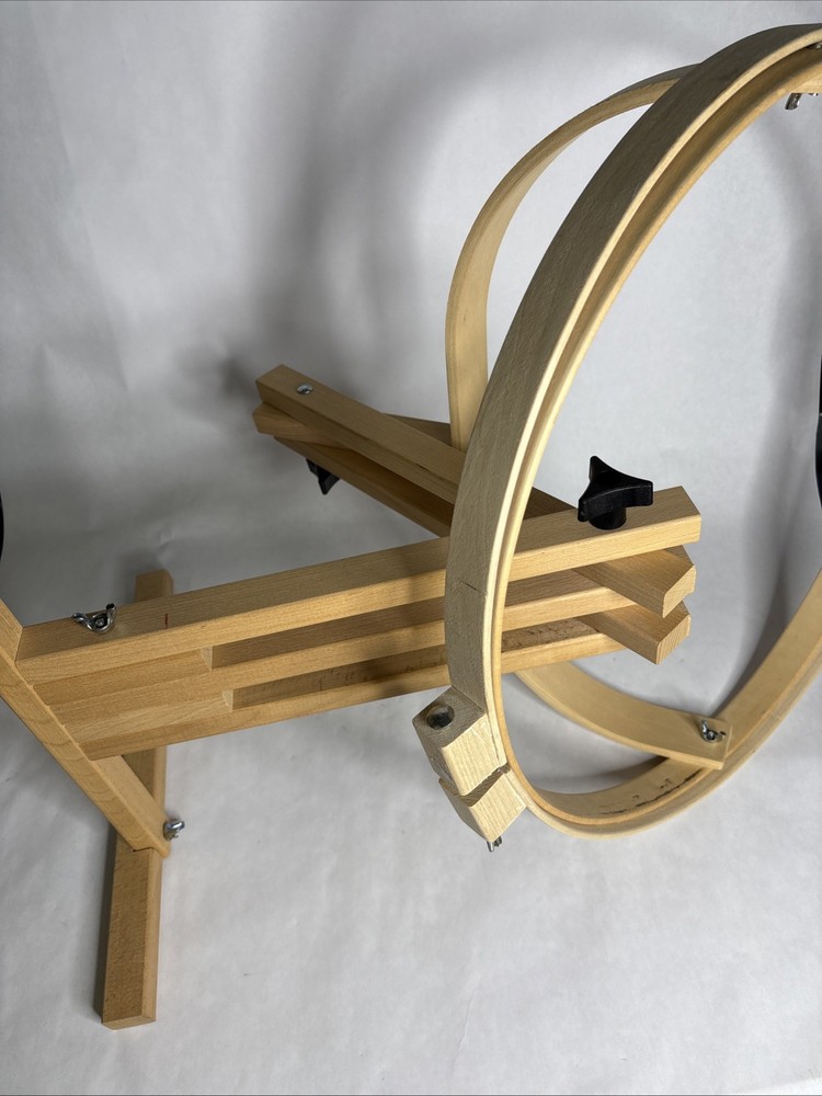 Embroidery hoop floor stand.